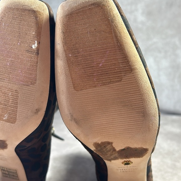 NWOT Stuart Weitzman Women Sz 7M / EU 37.5 Leopard Print Ankle Boots Animal - Picture 7 of 10